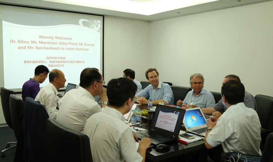 德国SK集团董事长莅临益达注册股份出席合资公司董事会