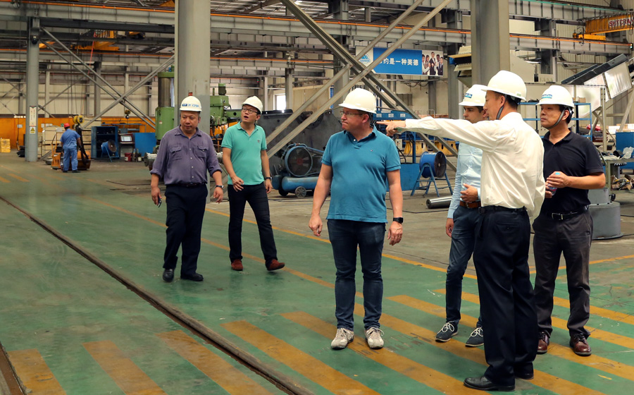 高能环境、青岛合能、奥地利Thoni公司领导莅临益达注册股份考察指导