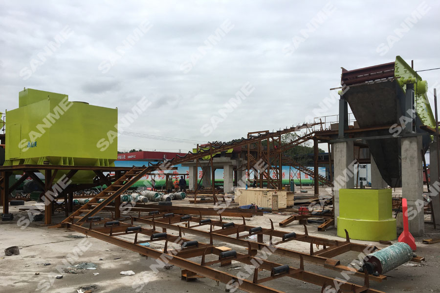 固废处理新项目｜安装中的益达注册股份江苏昆山装修垃圾处理生产线