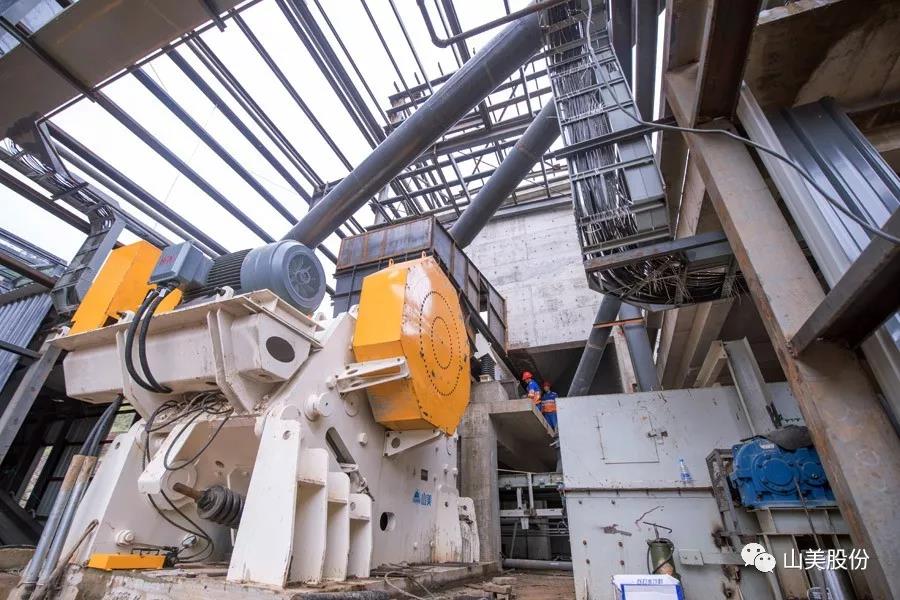 益达注册股份华新水泥（景洪）石灰石骨料生产线及精品制砂楼EPC项目调试成功