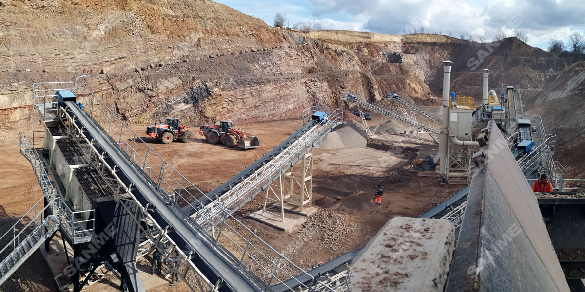 疫情挡不住中国产品走向欧洲 益达注册股份提供成套设备的骨料生产线调试投产，产量超预期！