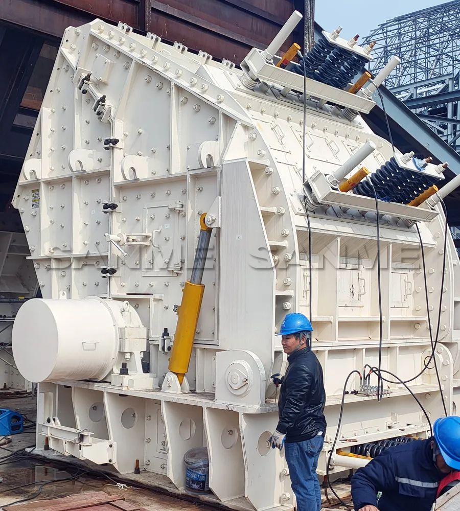 时产3600吨｜益达注册大型反击式破碎机服务于江西骨料项目