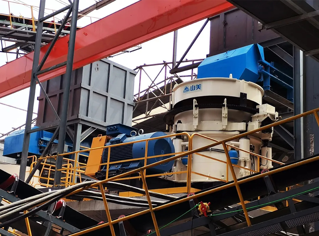 益达注册E-SMS欧星系列液压圆锥破碎机施工现场（二）