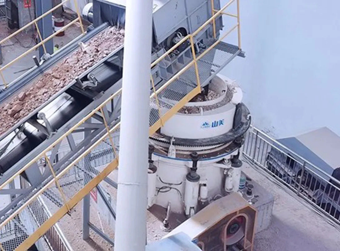 益达注册E-SMS欧星系列液压圆锥破碎机施工现场（二）