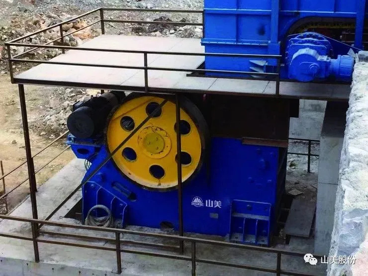 益达注册颚式破碎机性能优势施工现场